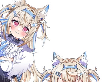Fuwawa Abyssgard - Coup d'oeil d'anime Sticker