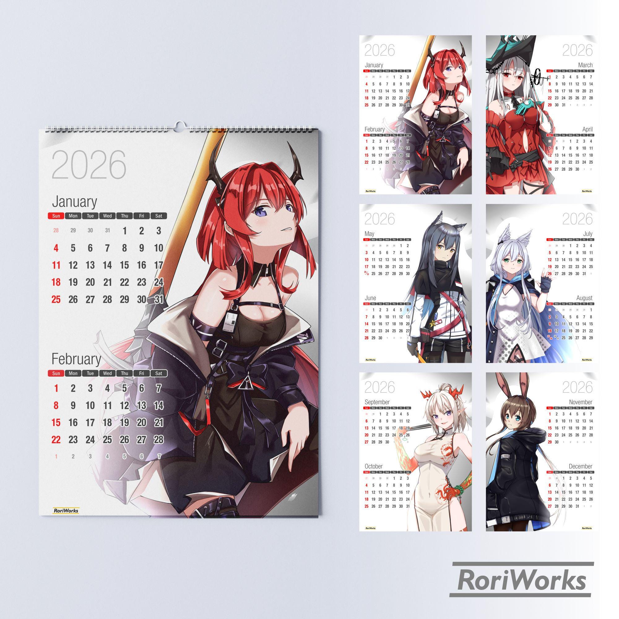 2026年壁掛けカレンダー - アークナイツ - Etsy 日本