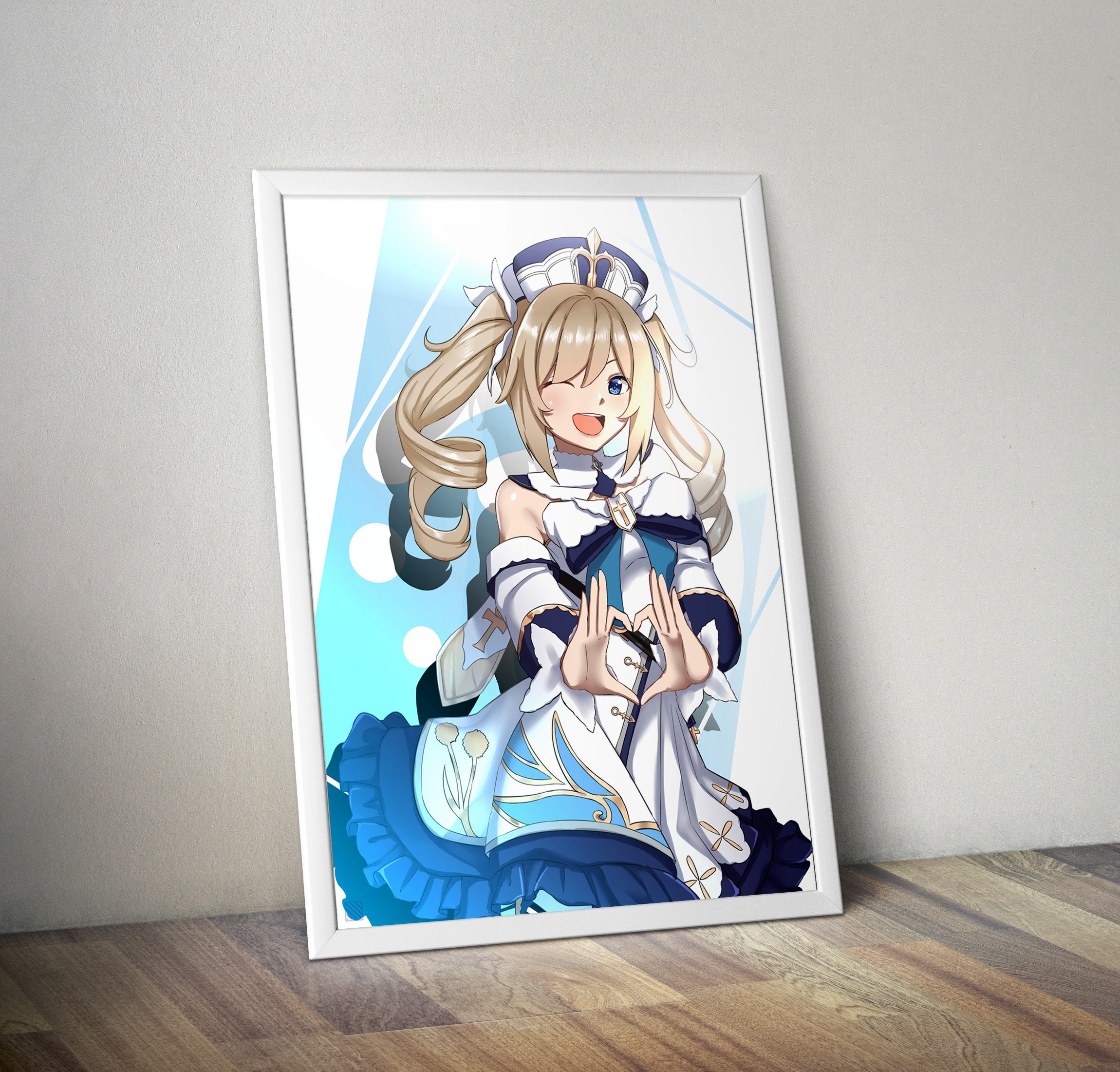 Barbara Genshin Impact Anime Art Print | Etsy