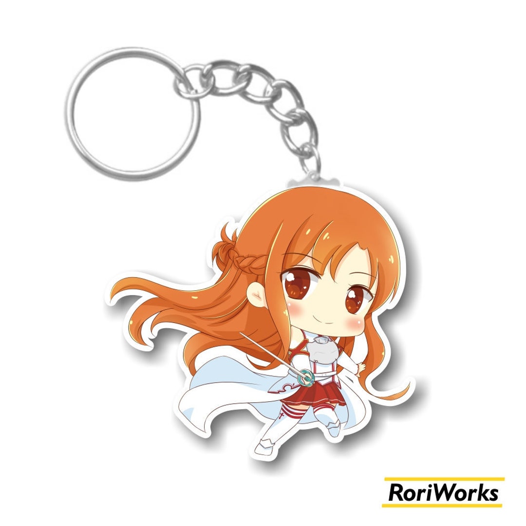 Asuna Yuuki - Anime Keychain - Etsy