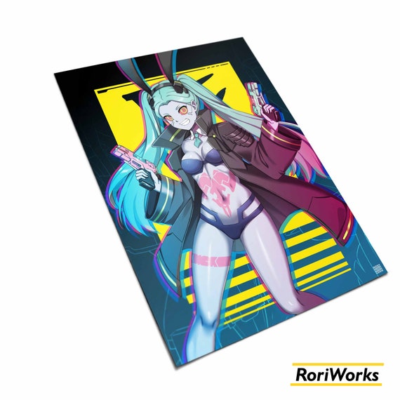 Rebecca cyberpunk Anime Art Print 