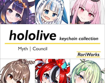hololive EN (Myth, Council, Project: HOPE) - Anime Acrylic Keychain