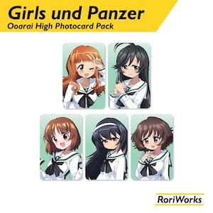 Girls und Panzer | Ooarai Pack - Fotokarte