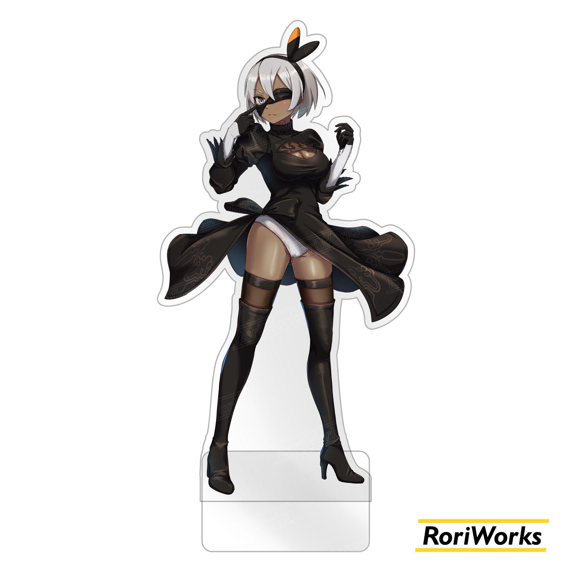 2b evening dress NieR Automata 2B Evening Dress Cosplay Costume main image 0