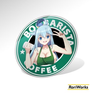 Aqua Boobarista - Anime Acrylic Coaster