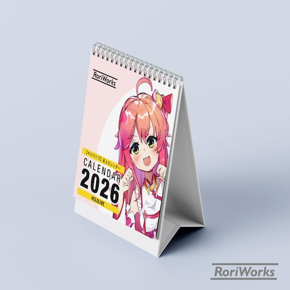 ミニ卓上カレンダー2026 - ホロライブ - Etsy 日本