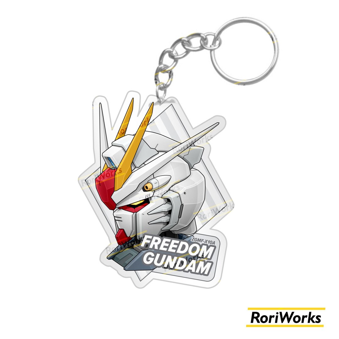 Freedom Gundam Anime Keychain - Etsy