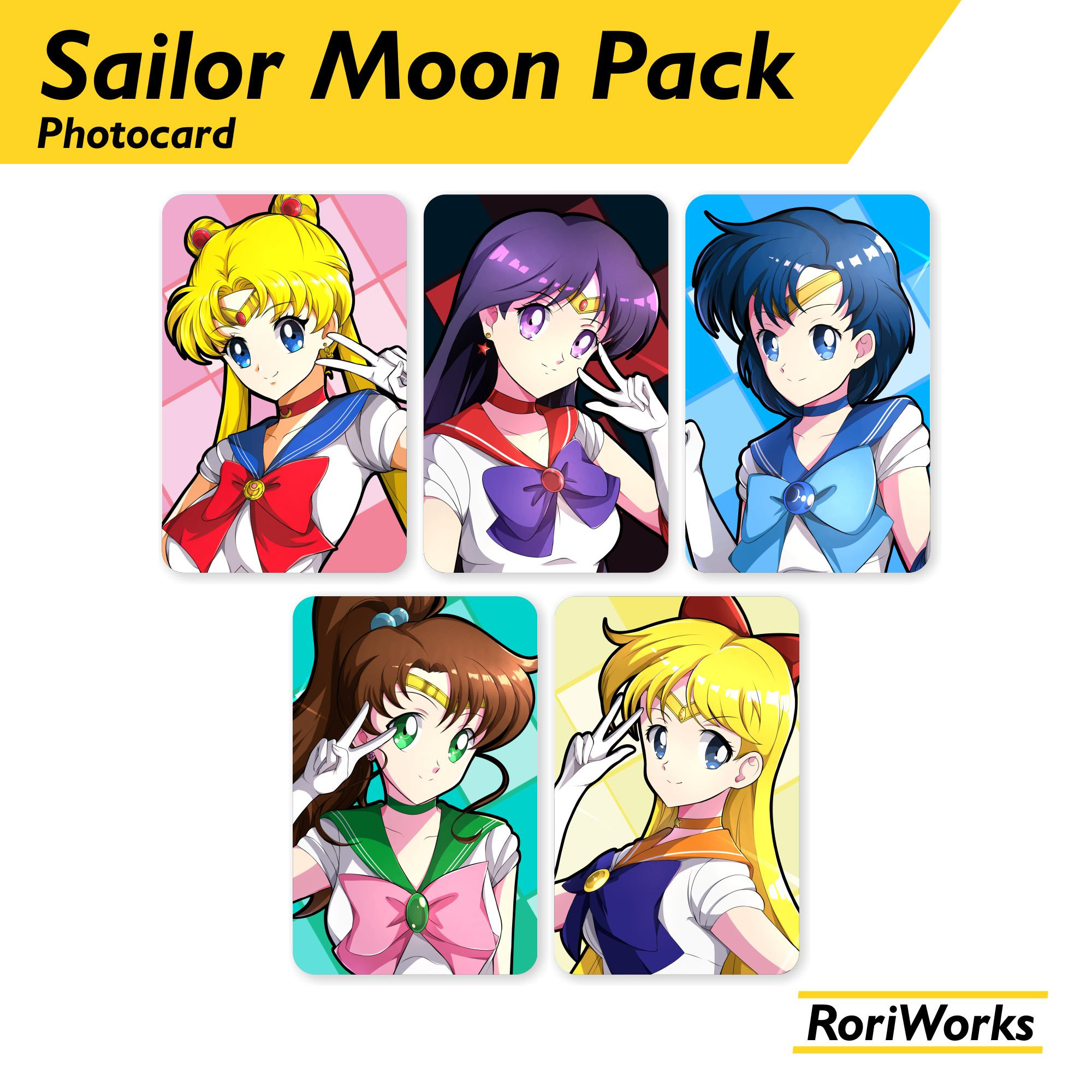 Sailor Moon | Holographic Pack - Photocard - Etsy