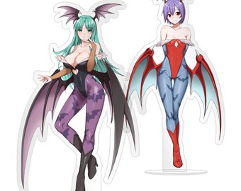 Morrigan and Lilith - Anime Acrylic Standee