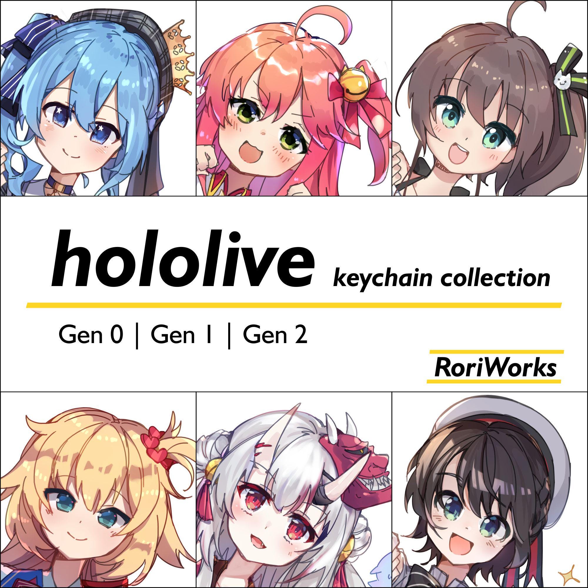 Hololive (gen 0, Gen 1, Gen 2) - Anime Acrylic Keychain - Etsy