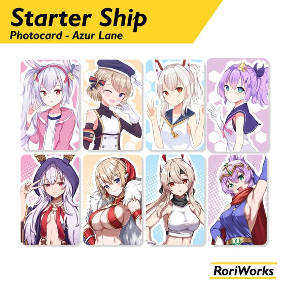 Azur Lane | Starter Ship Pack - Photocard - Etsy Israel