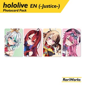 Hololive EN | Justice Pack - Photocard