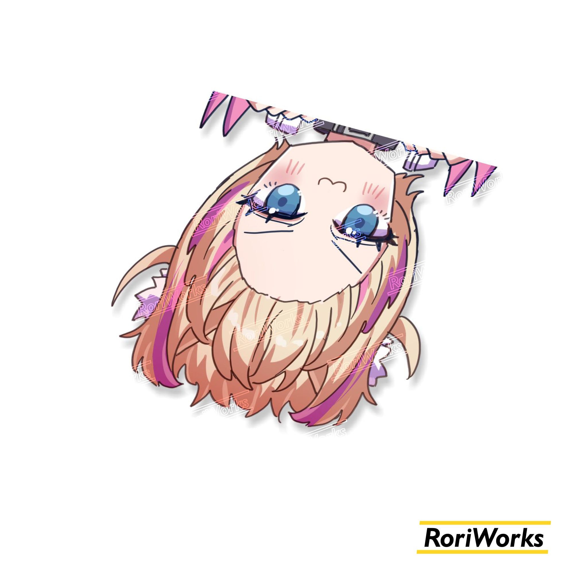 Mococo Abyssgard [hololive] Fuwamoco - Anime Peeking Sticker