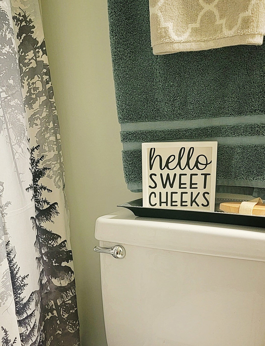 Hello Sweet Cheeks SVG Cute Bathroom Greeting Smile Digital - Etsy