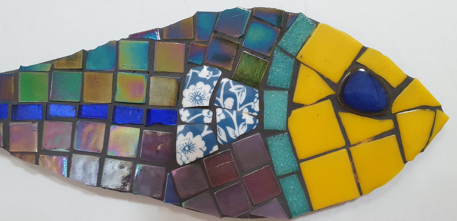 A Mosaic Fish Wall Art Home Gift a Handmade Art Ceramic Etsy