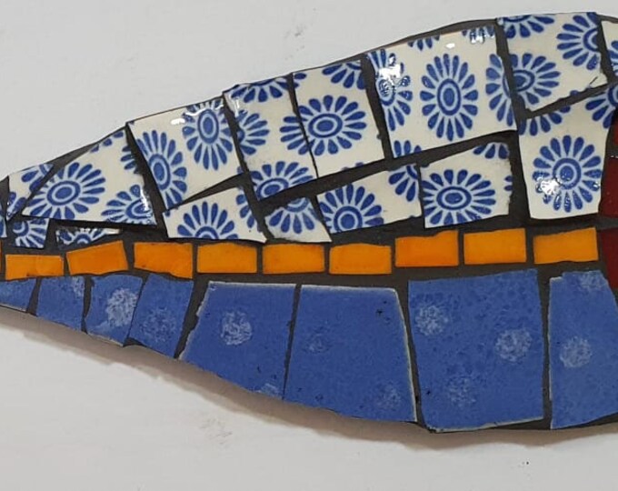 A Mosaic Fish Wall Art Home Gift a Handmade Art Ceramic - Etsy