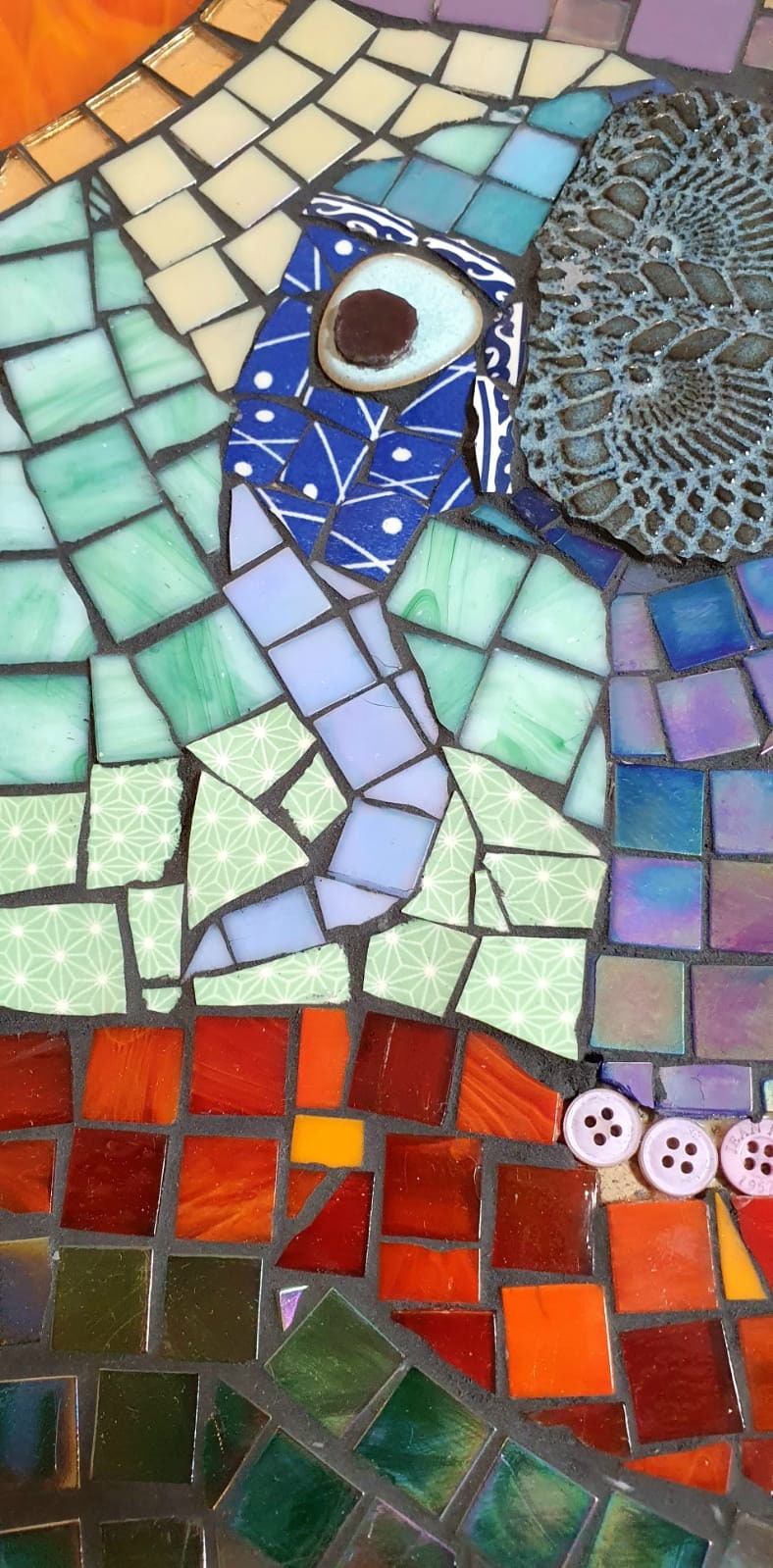 Colorful Mosaic Glass Art