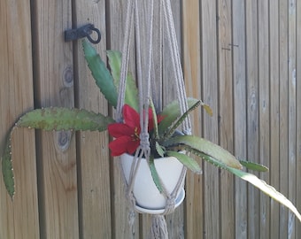 Cintre de pot de fleurs en macramé