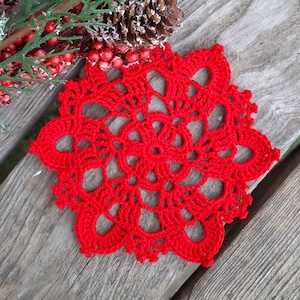 Crocheted coaster