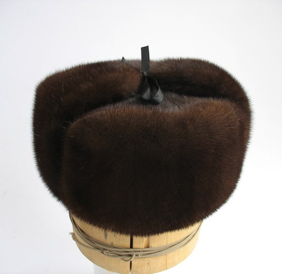 Men/'s Fur Hat MINK fur HAT for winter Russian Shapka Ushanka Men Winter Cap Trapper Men Hat Best Stocking Stuffers Holiday Gift Guide HAT.