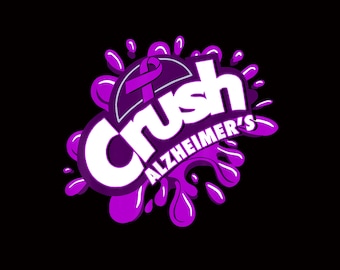 Crush alzheimer's, awareness, ribbon awareness, cancer awareness, feather cancer, solidarity, nurse Png Download
