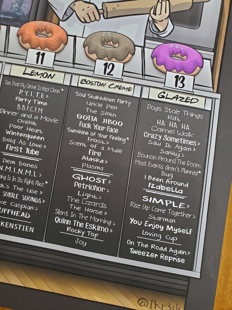 Phish Baker's Dozen 36x24 Print Etsy