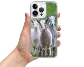 Cute Norwegian Goats iPhone Protective Phone Case | 7/8, X/XS, XR, 11, SE, 12, 13, 14, 15, Mini, Pro, Pro Max | Goat Lovers Gift