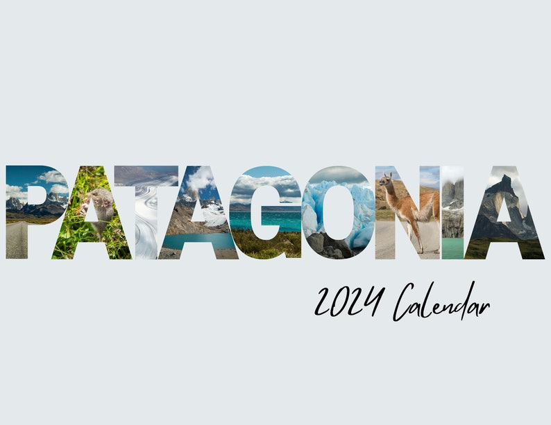 Patagonia 2024 12month Scenic Wall Calendar Scenic Wall Art Holiday