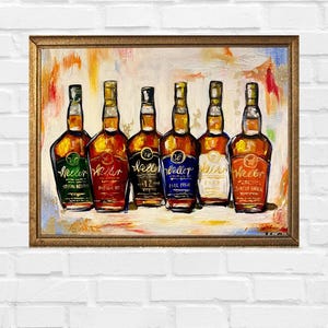 Weller Art Print | Bourbon | Oryginalna sztuka 8x10 | Dekoracja ścienna