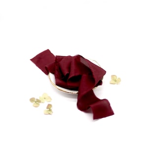 Nastro di seta tinto a mano, CABERNET | vino rosso