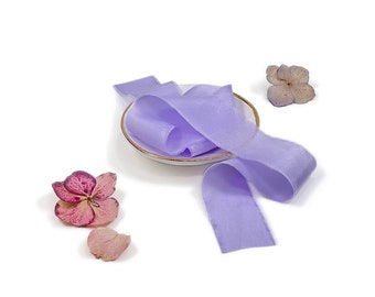 Hand-dyed silk ribbon WISTERIA | wisterialila
