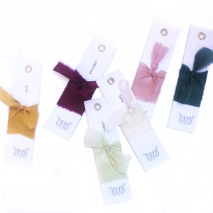 Handgeverfd zijden lint | Kleur patroon