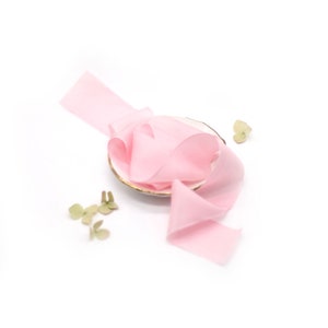 Hand Dyed Silk Ribbon, DARK PINK