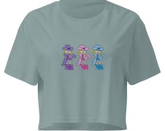 Lizzie Crop Tshirt, What Dreams Are Made Tee, Mcguire Crop Top, Retro 90's Show, Y2K, Nostalgic Women’s crop top