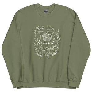 Trendy Farmerish Crewneck, Gehöft Pullover, Farmer Activewear, Unisex Gemütliches Übergroßes Sweatshirt