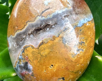 Piedra de palma de jaspe oceánico místico de Madagascar