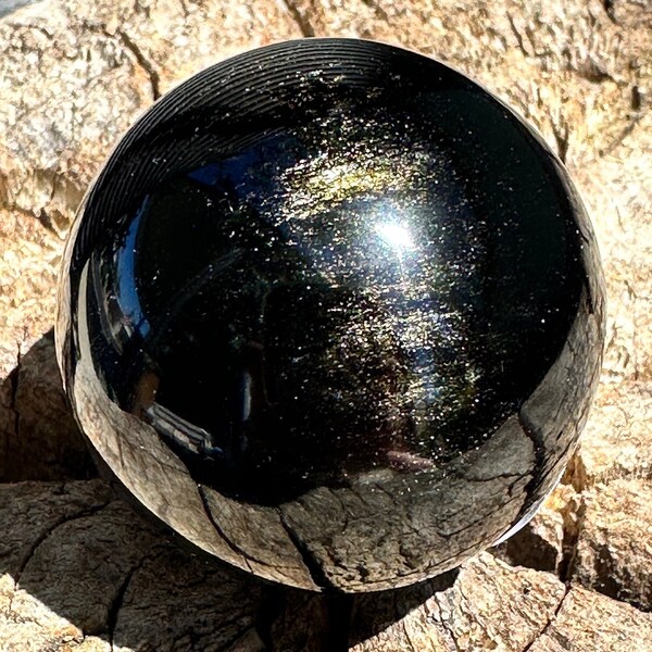 Obsidian Sphere - Etsy