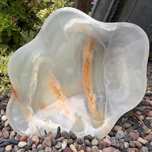 Hand Carved Onyx Bowl: Mexican Stone Decor