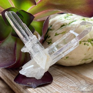 Enchanting Water Clear Lemurian Quartz Crystal from Boyaca, Columbia