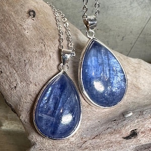 Blue Kyanite Necklace from Brazil