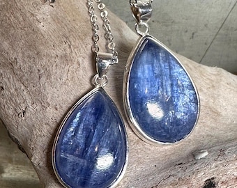 Blue Kyanite Necklace from Brazil