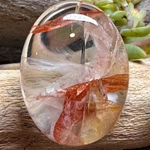 Beautiful High Quality Hematoid Fire Quartz Cabochons