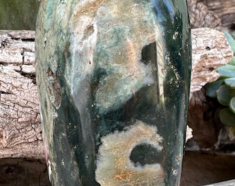 Ocean Jasper Free Form with Sparkling  Druzy