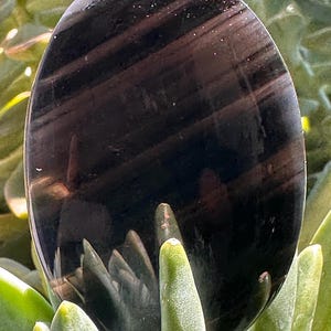 Midnight Lace Obsidian Palm Stone