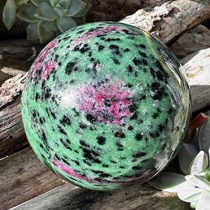 Gorgeous Ruby in Zoisite Sphere from India