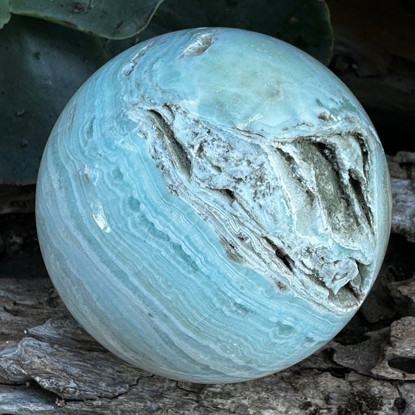 Blue Hemimorphite Sphere from China