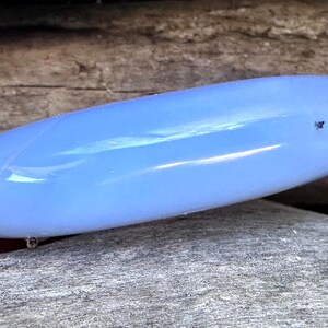 Soothing Blue Chalcedony Palmstone from China image 3