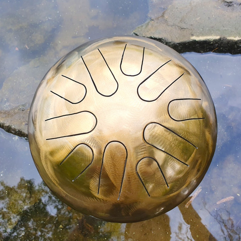 432 Hz Steel Tongue Drum 24 cm 9.5''. Relaxing Etsy