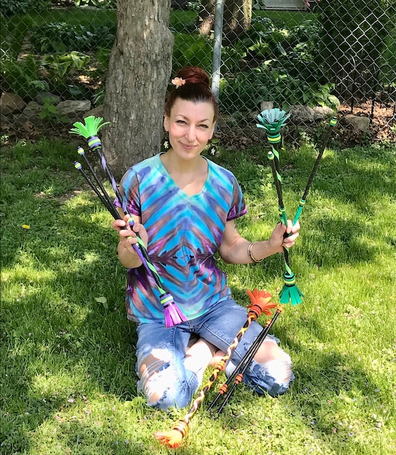 Juggling Flower Stick,Juggling Sticks-Flower Sticks-Devil Sticks outdoor  games outdoor kids,outdoor toys for children