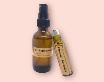 Patchouli Lavender Roll On and Spray Body Spray Fragrance Room Spray